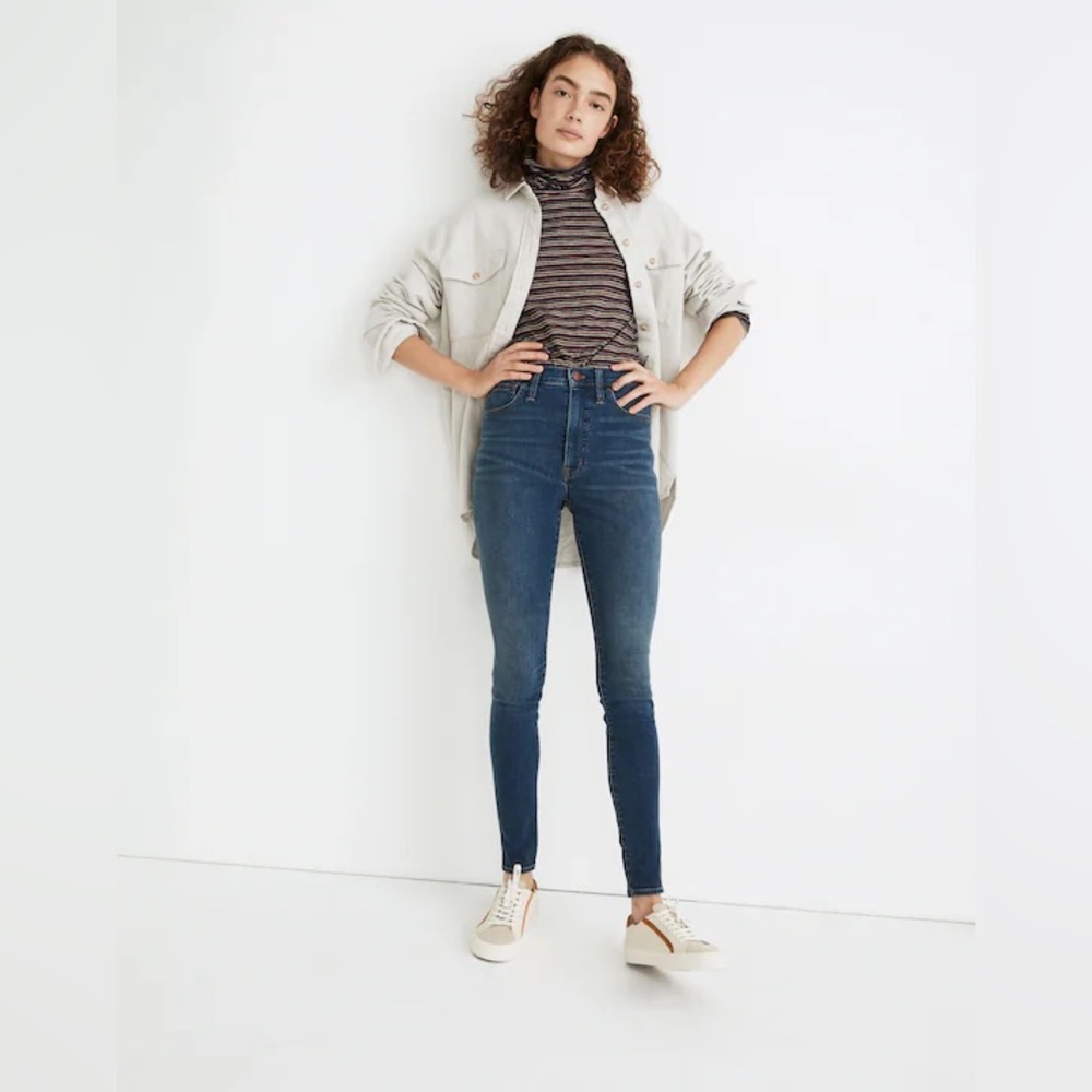 Madewell NWT 10” Roadtripper highwaisted skinny jeans